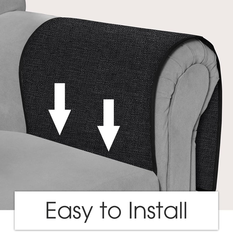 Joywell Remote Caddy Couch Remote Control Holder for Recliner Sofa Armrest Organizer Non Slip Arm Chair Caddie with 6 Pocket Storage for Magazine, Tablet, Phone, iPad, Black - Image 4