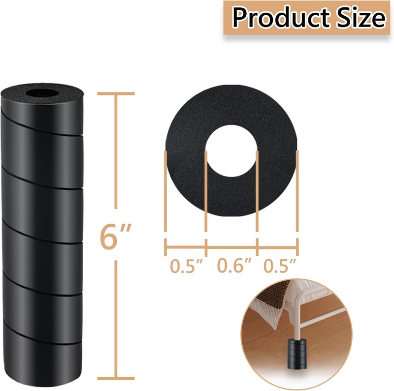 Jayen 4 Pcs Bed Frame Toe Protectors, Non-Adhesive Bed Frame Leg Covers for Toe Savers, Toe Cushion for Any Furniture Leg - Prevents Toe Injuries from Hitting Hard Furniture Legs - Image 5