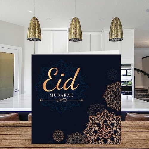 Stuff4 Eid Al-Fitr Cards for Men Woman Him Her - Eid Mubarak - Celebration Card, Blessings Card, Happy Eid Festival, 5.7 x 5.7 Inch Muslim Gifts Religious Greeting Cards Ramadan Celebrations, Islam Card - Image 3