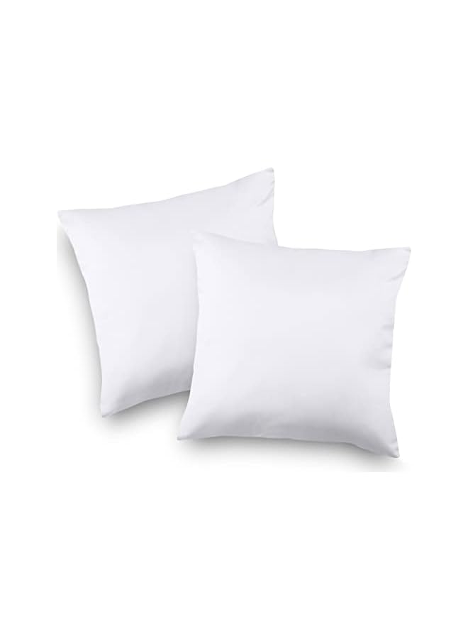 DEEP SLEEP Every Night SLEEP EVERY NIGHT Bedding Cushion Inner Pads (Pack of 2, White) - Inserts 18" x (45 45 cm) Hollowfibre Fillers Polycotton Cover - Image 3
