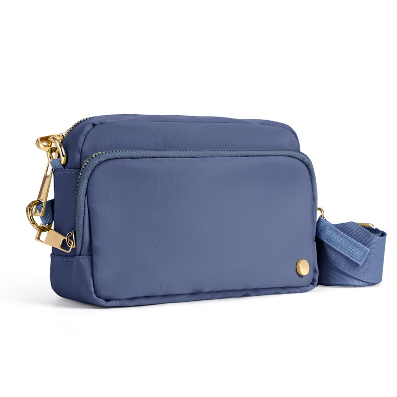 Joryin Anti Theft Crossbody Bag for Women Men, Slash-resistant RFID Blocking Travel Purses, Small Shoulder Bag Handbag, Smoky Blue - Image 1