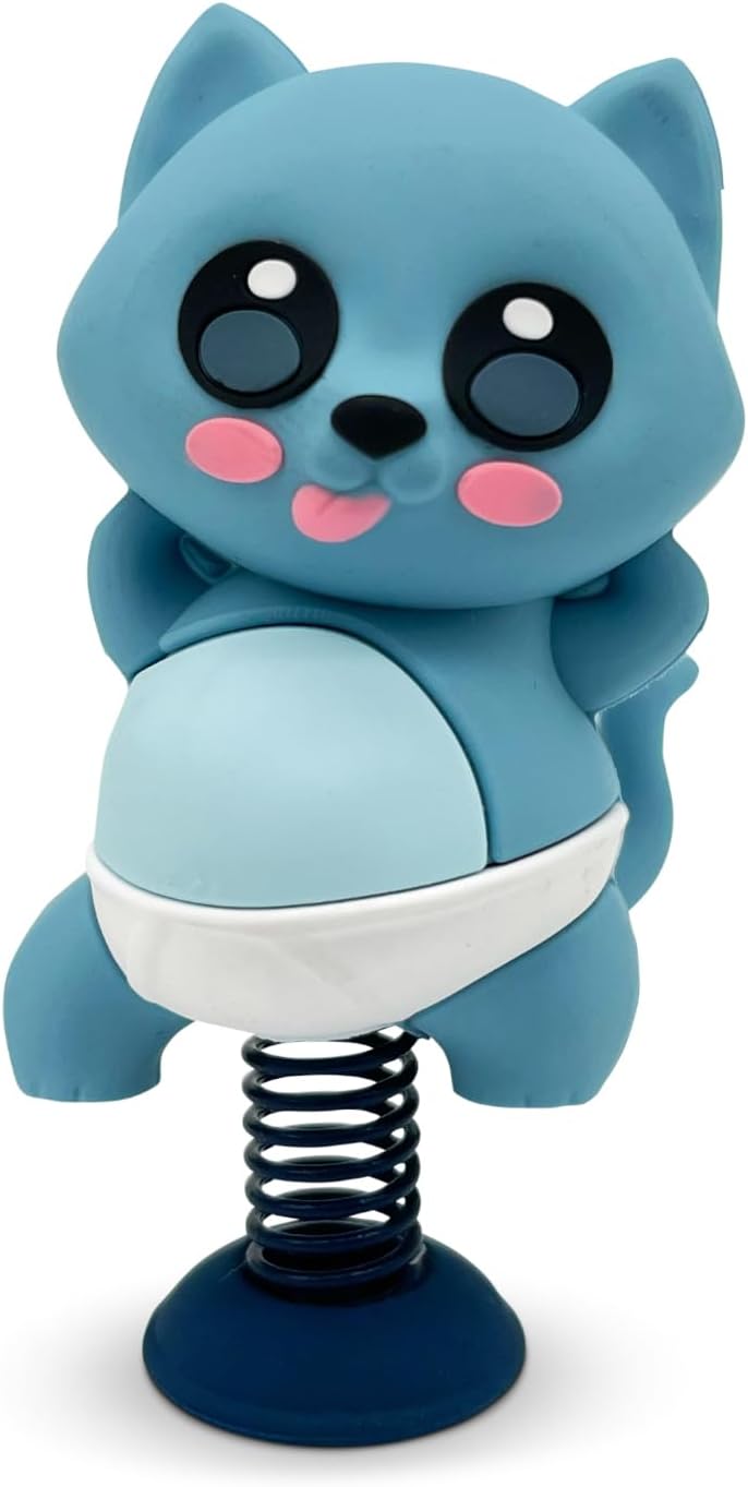 GOOFBALLS Dancing Cat Dashboard Dancer – Hilarious Bobblehead Cat in Tighty Whities with Tongue Out – Funny Car Dashboard Toy – Soft Plastic with Adhesive Pad for Cat Lovers - Image 1