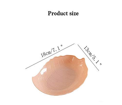 Myy Brand Myy Brand Multipurpose Unbreakable Snacks Plate Multicolor Set of 4 Leaf Shape  - Image 4