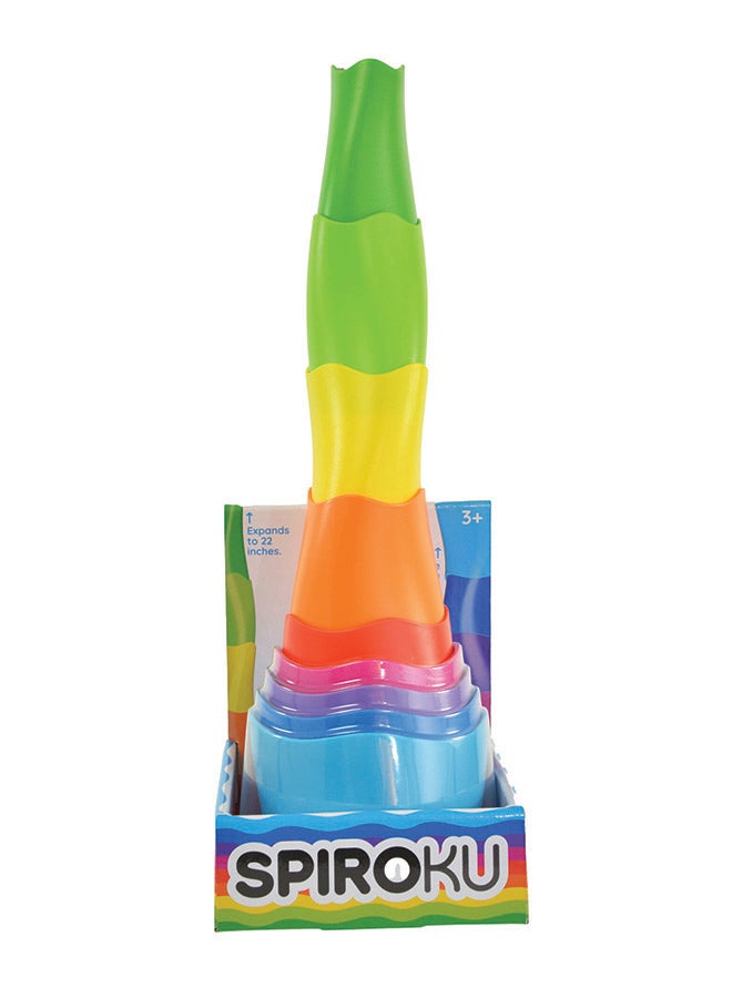 Fat Brain Toys Fat Brain Toys Spiroku – Early Learning Stacking Toy for Toddlers, Develops Fine Motor Skills, Spatial Reasoning & Creativity, Fun Educational Toy for Boys & Girls Aged 3 Years+ - Image 1