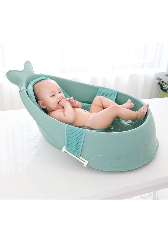 Whale Bathtub Baby Basin Cute And cute Bath Basin Newborn Children's Household Large Thickened Sitting And Lying Convenient Bath Basin - Image 2