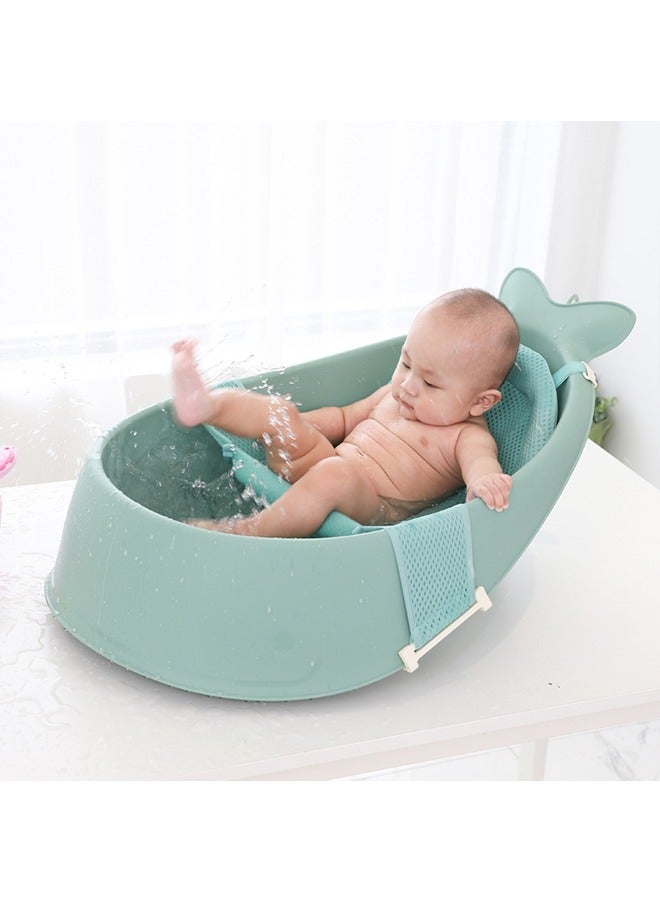 Whale Bathtub Baby Basin Cute And cute Bath Basin Newborn Children's Household Large Thickened Sitting And Lying Convenient Bath Basin - Image 3