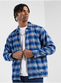 VANS Montwood Zip Flannel Shirt  - Image 1