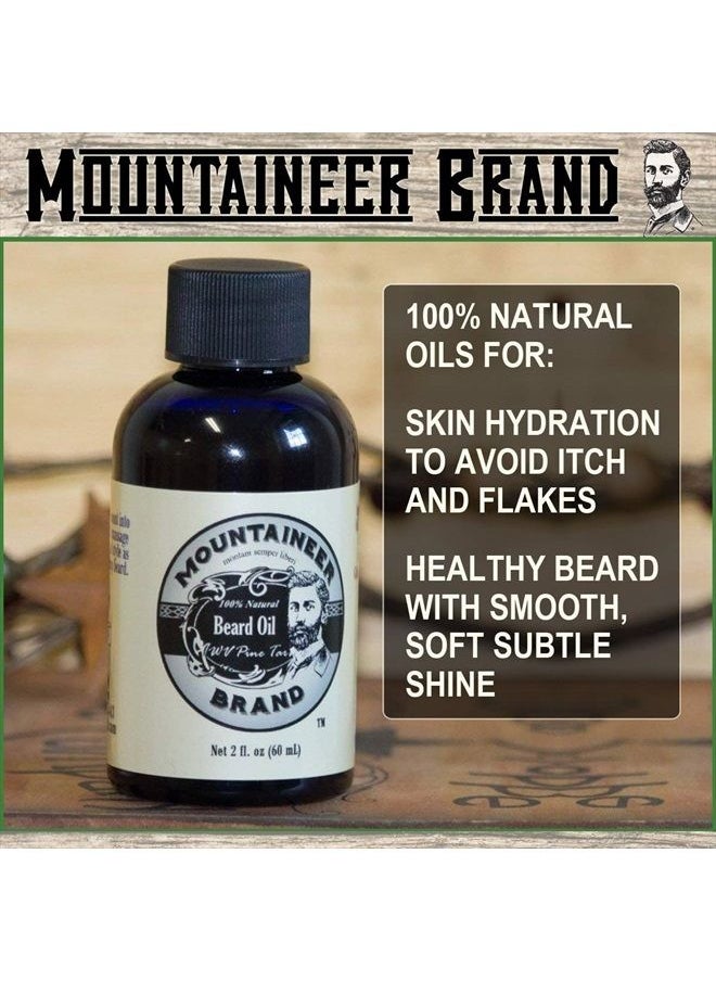 mountaineer brand Beard Oil | Natural Beard Oil For Men | Conditions Softens Hydrates Hair | Soothes Dry Itchy Skin | Beard Oil Growth for Men | Grooming Beard Maintenance Treatment | WV Pine Tar 2oz  - Image 2