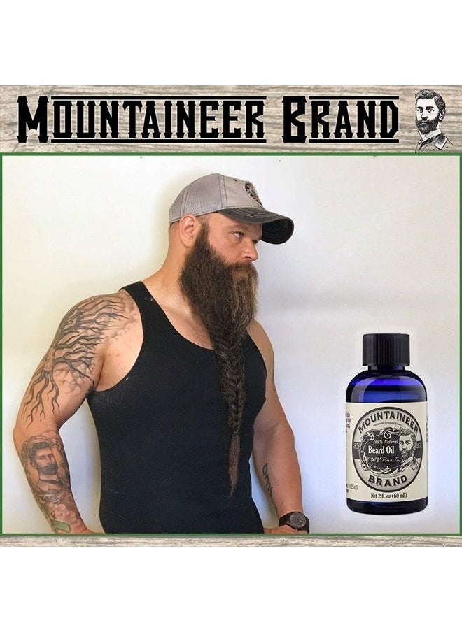 mountaineer brand Beard Oil | Natural Beard Oil For Men | Conditions Softens Hydrates Hair | Soothes Dry Itchy Skin | Beard Oil Growth for Men | Grooming Beard Maintenance Treatment | WV Pine Tar 2oz  - Image 3