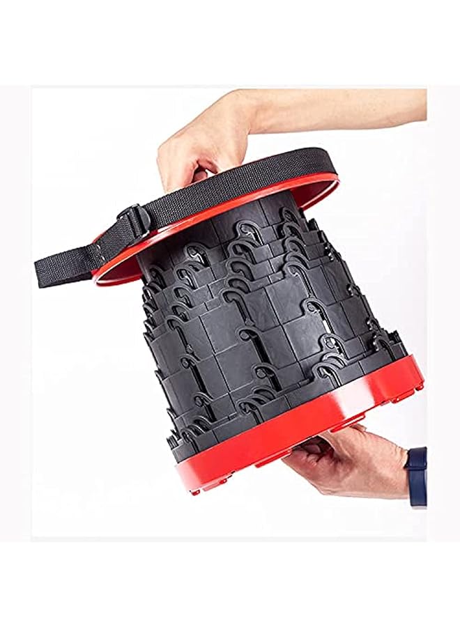 PROMASS كرسي قابل للسحب - مقعد تلسكوبي محمول وقابل للطي - كرسي تلسكوبي صغير للجلوس، التخييم، الصيد، السفر - بسيط، خفيف الوزن وقابل للطي كراسي تخييم بلاستيكية للبالغين - Image 1