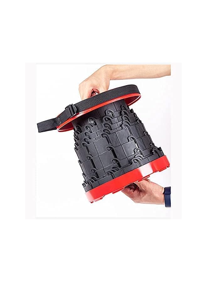 PROMASS كرسي قابل للسحب - مقعد تلسكوبي محمول وقابل للطي - كرسي تلسكوبي صغير للجلوس، التخييم، الصيد، السفر - بسيط، خفيف الوزن وقابل للطي كراسي تخييم بلاستيكية للبالغين - Image 4