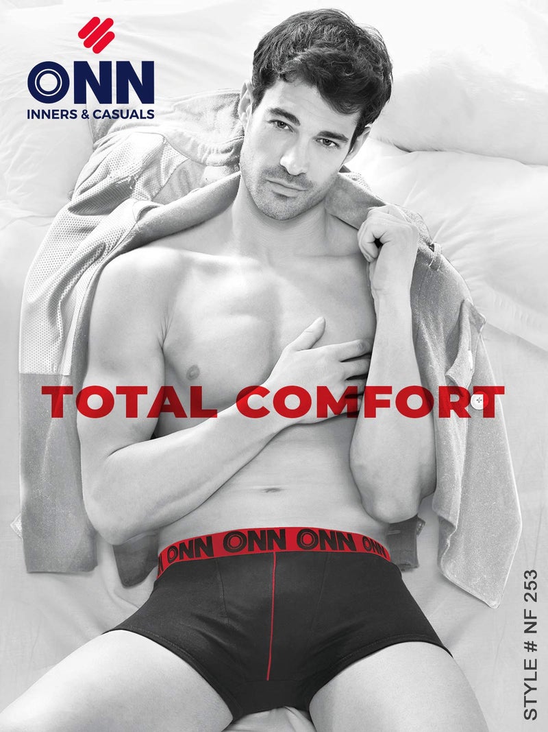 ONN Men's Cotton Boxers (Pack of 4) (Colors May Vary) (8904209869395 253_Assorted_XL_4PC) - Image 2