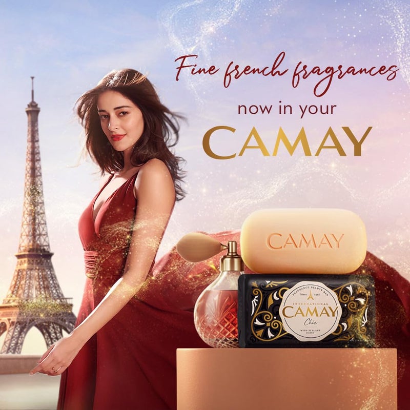 Camay Chic International Beauty Soap With Citrus Aromatic Wood Buy 2 Get 1 Free Combo Pack Offer Indulging French Fragrance For Daily Skincare Gives Silky Soft Skin 3 Count 125G Each - Image 2