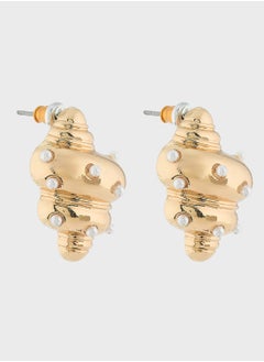 Ginger Pearl Shell Earrings  - Image 1