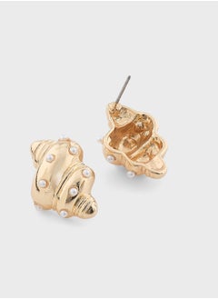 Ginger Pearl Shell Earrings  - Image 2