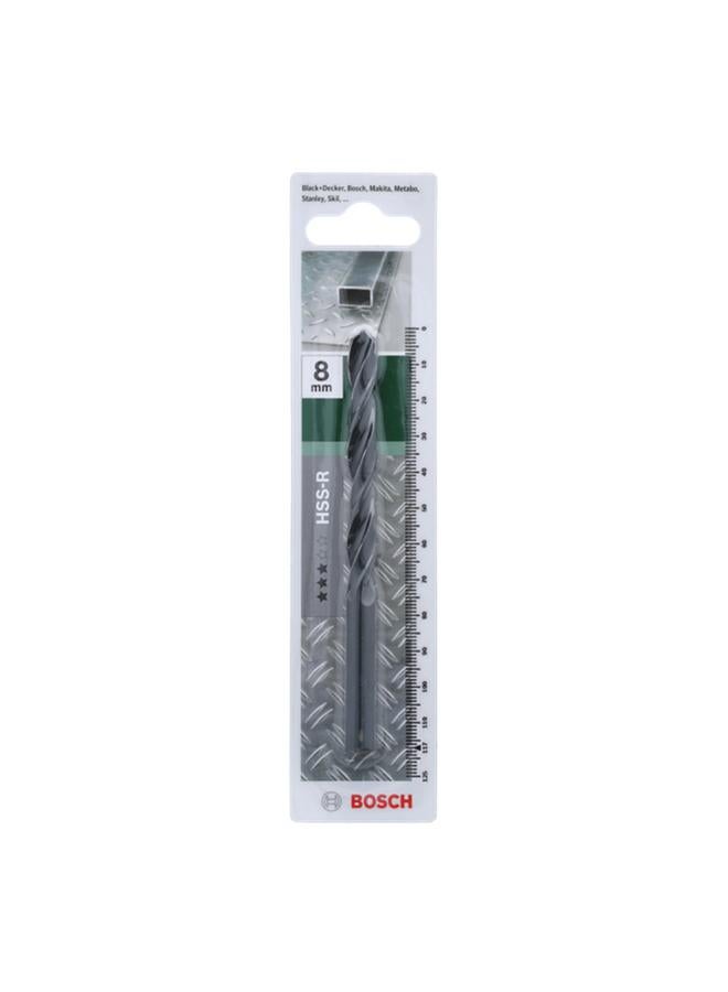 BOSCH HSS-R Chisel Edge Metal Drill Bit Dark Grey 8 x 117mm JE2 609 255 017 - Image 1