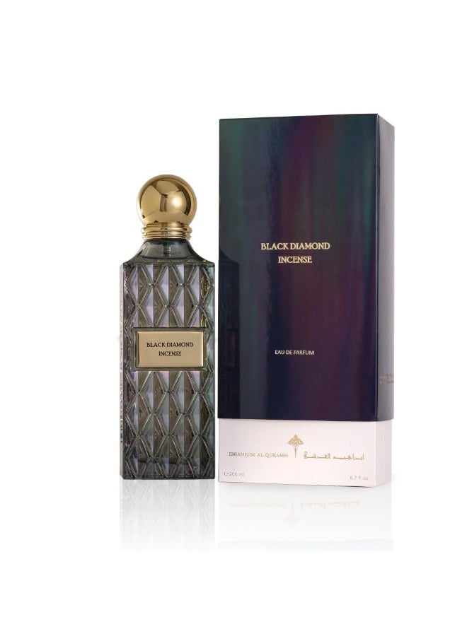 IBRAHIM ALQURASHI Black Diamond Incense 150ml | Luxury Long Lasting Fragrance | Unisex Perfume for Men & Women - Image 1