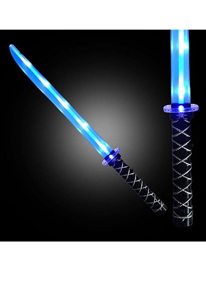 Generic - 2 Packs Toys  Ninja Sword for Kids, Sword Toy with Flashing LED Lights for Adults Kids, Best Birthday Gift for Boys and Girls. - Image 1