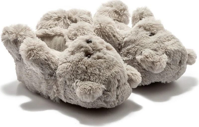 Twigy Teddy Women,Waiter Boy Animal Slippers Gray 36/41 AA0664