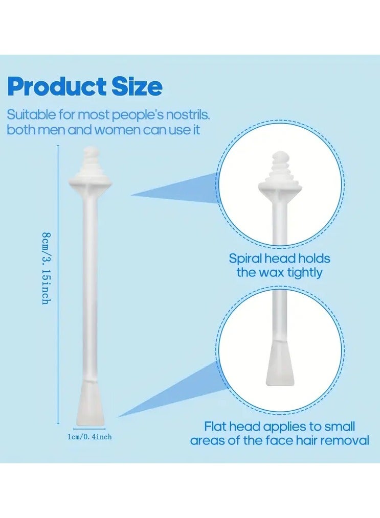 Rozino Wax Stick Hair Removal Nose Wax Applicator for Cleaning Nostrils Ear Hair Remover 20 pcs - Image 2
