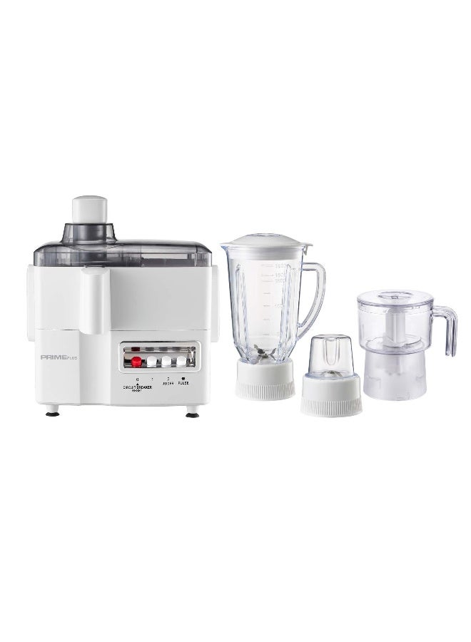 Food Processor 4-in-1, 650W, 1.8L Blender, 0.6L Chopper, 50g Grinder