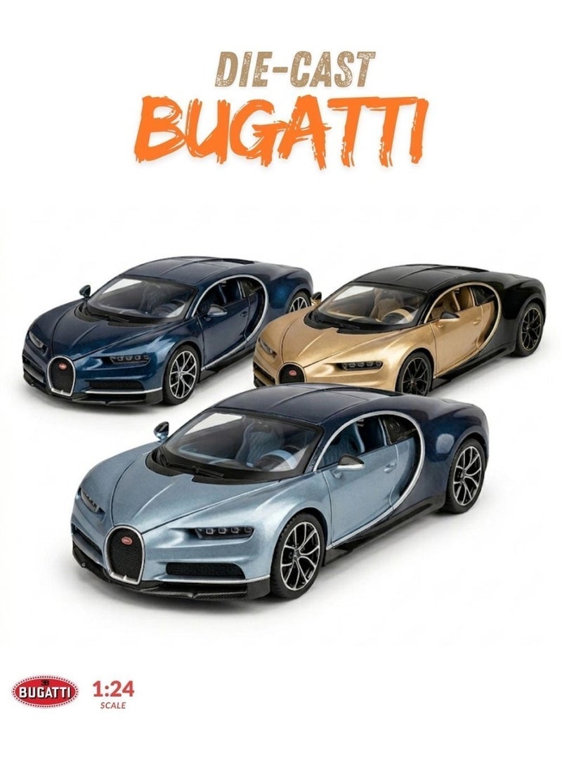 Bugatti سيارة نموذجية مصغرة من بوجاتي توربيون 01 قطعة بحجم 1:24 - Image 1