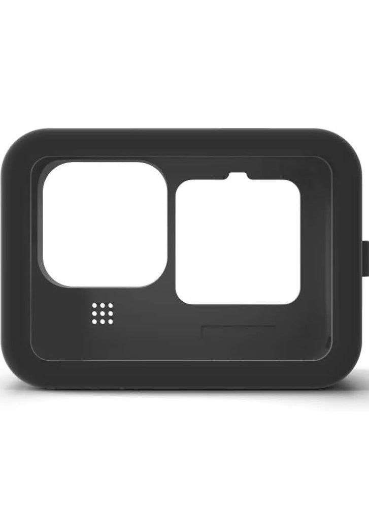 تيليسن حافظة TELESIN من السيليكون لكاميرا GoPro Hero 13 Hero 12 Hero 11 Hero 10 Hero 9 باللون الأسود مع غطاء عدسة وحبل (أسود)  - Image 2