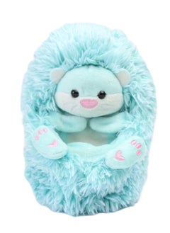 GOLDEN BEAR Curlimals Lottie the Otter Interactive Soft Toy With Over 50 Sounds and Reactions Responds to Touch Cuddly Fun Woodland Animal Gift For Girls and Boys Age 3+, Blue  - Image 4