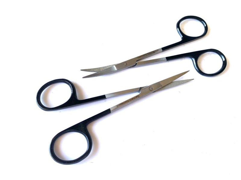 MedTool IRIS Scissor SUPERCUT 4.5" Straight and Curved German Stainless Steel CE - Image 2
