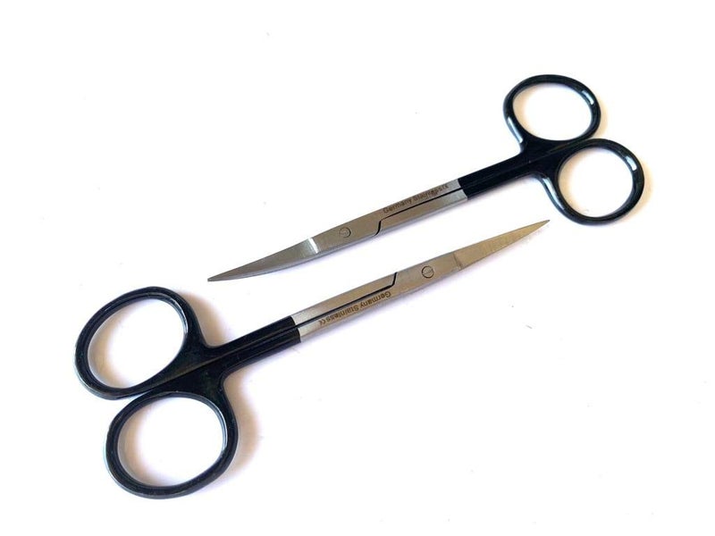 MedTool IRIS Scissor SUPERCUT 4.5" Straight and Curved German Stainless Steel CE - Image 1