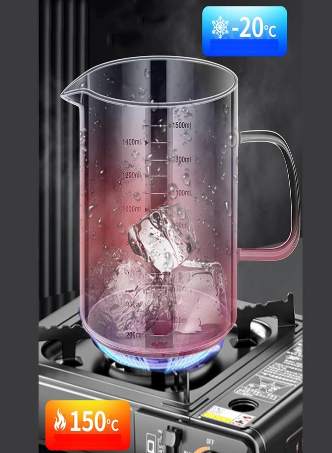 BinaryABC Yogurt Strainer,Nut Milk Strainer,Juice Food Strainer,Glass Teapot with Mesh Strainer,Stainless Steel Iced Tea Pitcher(1500ML) - Image 3