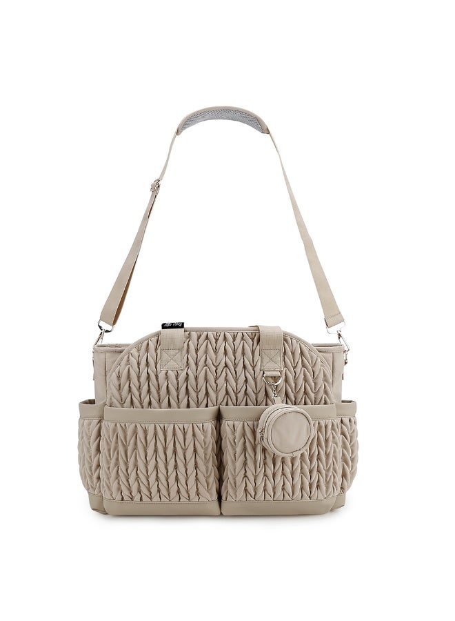 Little Story حقيبة ليتل ستوري نوفا مع حافظة اللهاية - بيج - Image 2