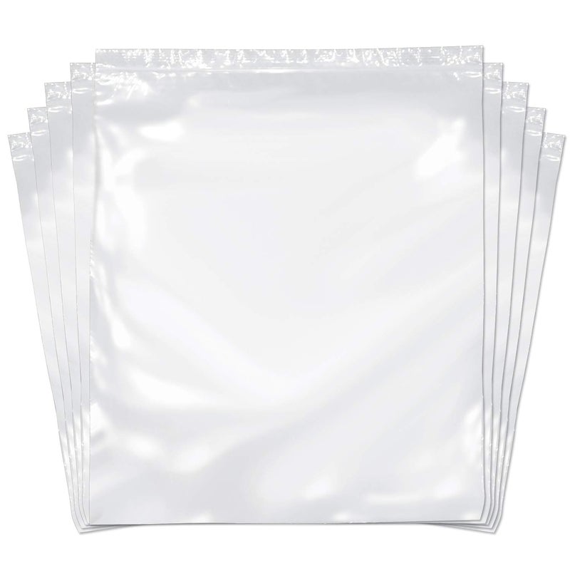SNL Quality Zipper Lock Extra Large Jumbo Reclosable Clear Disposable Plastic Bags, Strong | 16" X 19" - 2 MIL - 100 Bags