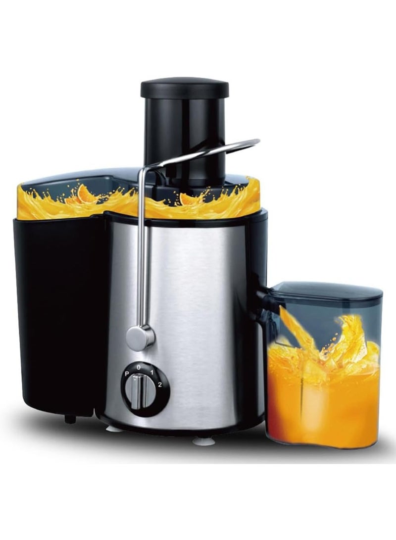 SILVER CREST آلة عصير - فتحة تغذية بعرض 65 مم، وضع مزدوج للسرعة - آلة عصير مركزية من الفولاذ المقاوم للصدأ 800 واط (خالية من BPA)، مستخرج عصير للفواكه والخضروات - Image 1
