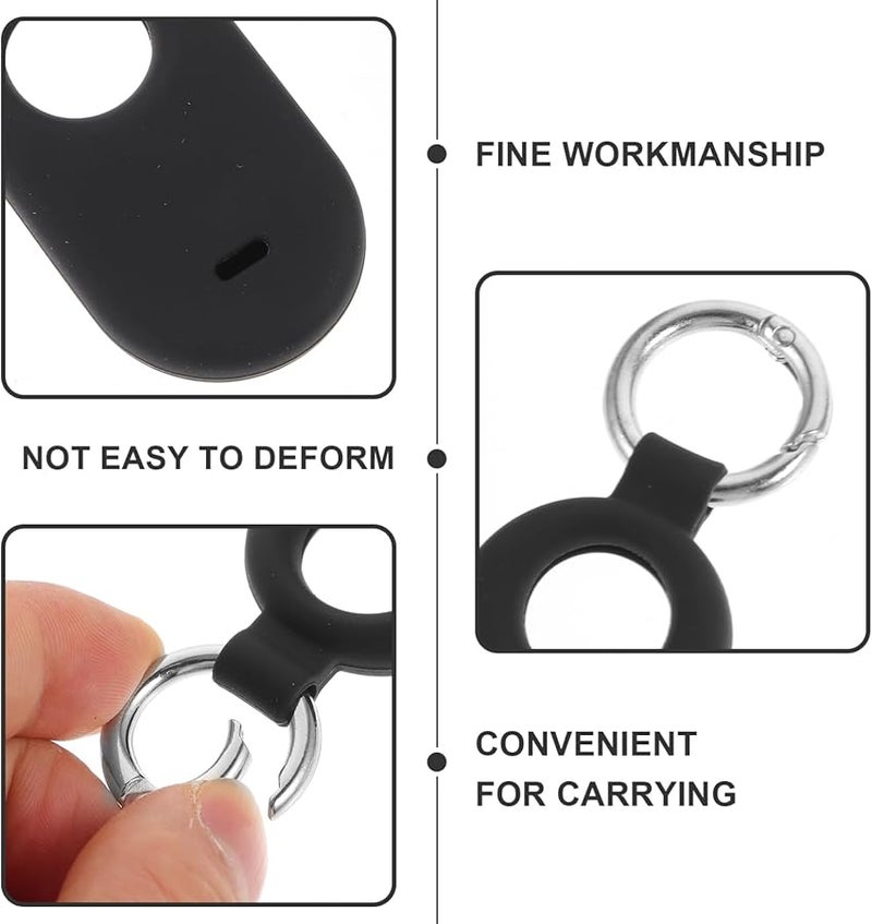 Tofficu 4Pcs Pet Tracker Protective Case with Ring Holder Durable Anti Drop Cover - Image 3