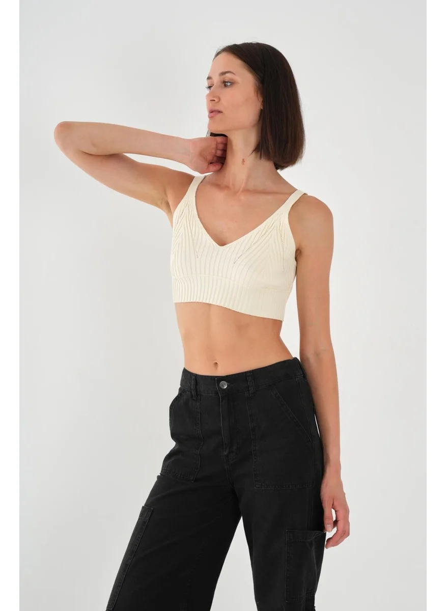 Alexander Gardi Alexandergardi Strappy V Neck Knitted Undershirt