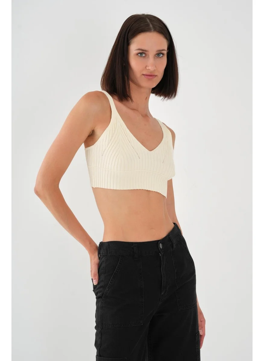 Alexander Gardi Alexandergardi Strappy V Neck Knitted Undershirt