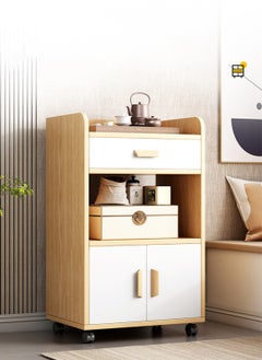 Sharpdo Multifunctional Coffee Corner, Freestanding Kitchen Storage Cabinets With Movable Wheels, Modern Dining Room Sideboard 50*35*85.5 cm  - Image 1