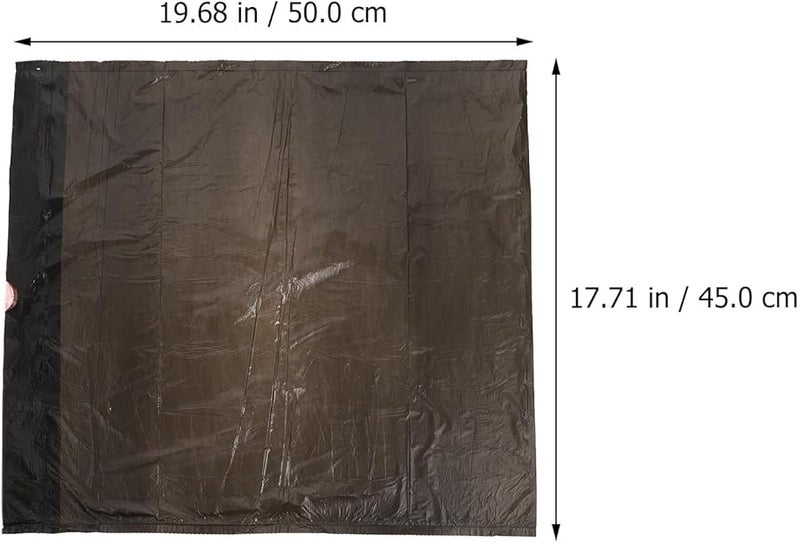 أكياس قمامة ثقيلة بسحب رباط 45 × 50 سم 5 قطع سميكة للتخلص من نفايات المطبخ أسود وأبيض - Image 5