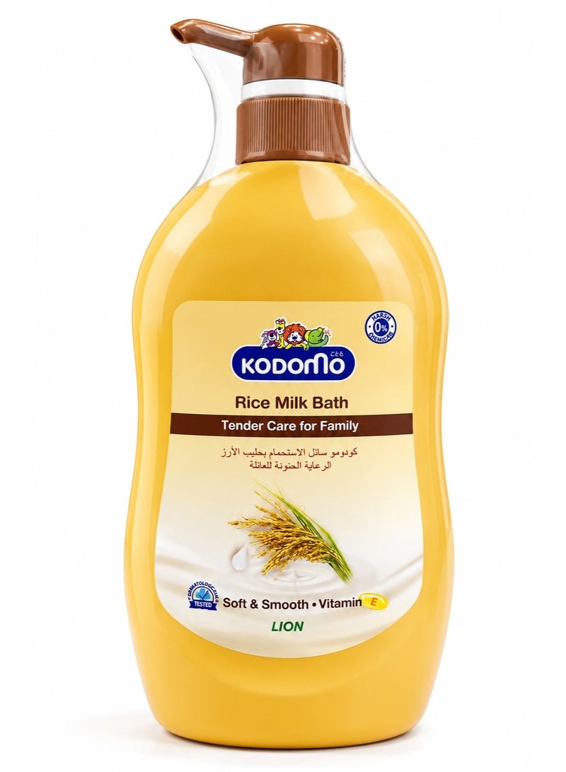 Kodomo Rice Milk Bath Tender Care for Family with Vitamin E, 750ml - Image 1