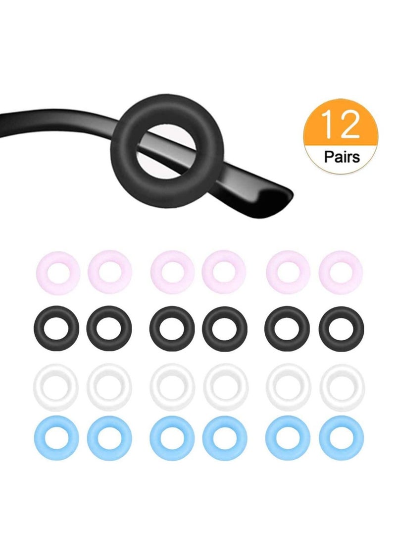 SYOSI 12 PCS Premium Grade Eyeglasses Temple and Eyeglass Retainer, Anti-Slip Round Comfort Reading Glasses, Sunglasses - Image 1