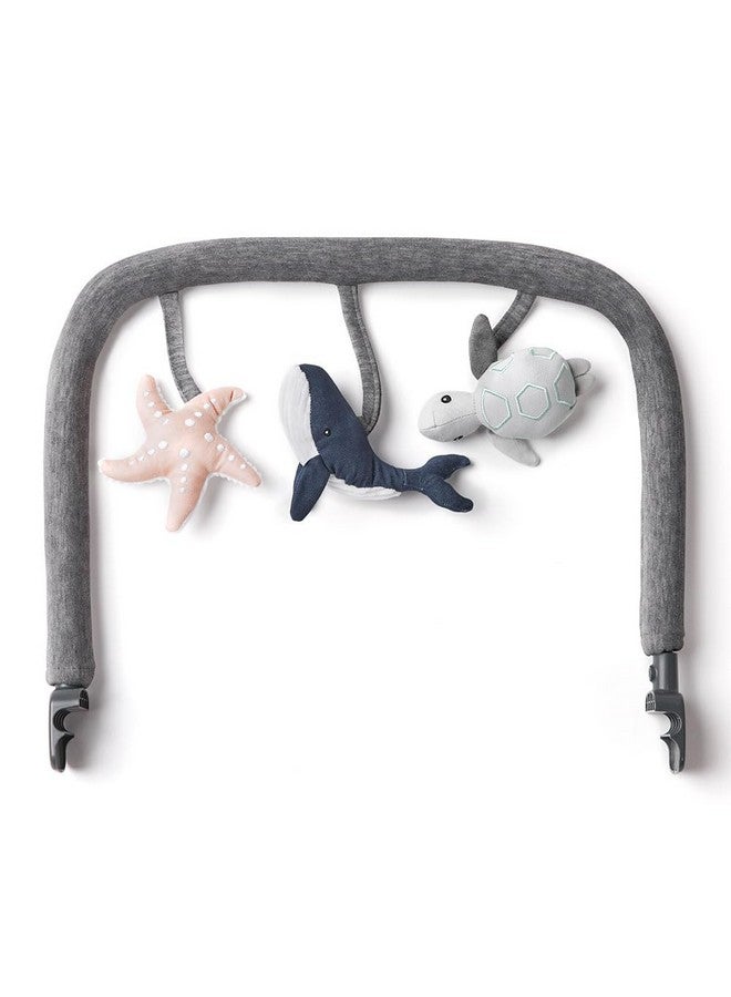 Ergobaby Evolve 3-in-1 Bouncer Toy Bar Accessory, Ocean Wonders - Charcoal Grey - Image 1