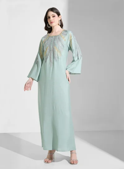 maternity ivory dress Ivory Floral Embroidered Mesh Maternity Evening Gown – PinkBlush main image 1