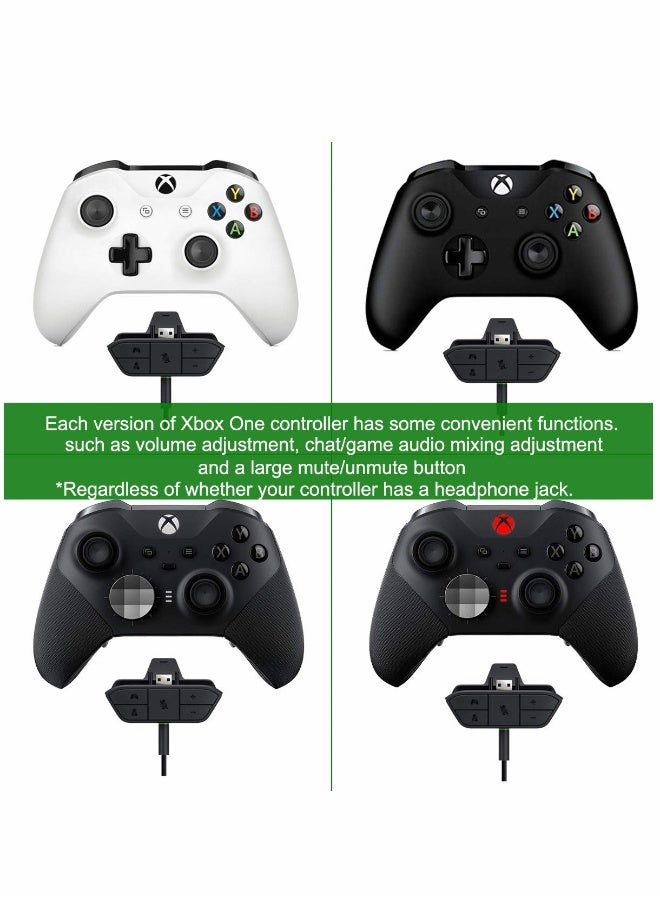Stereo Headset Adapter for Xbox One, Audio Mic Headphone Converter, Adjust Audio Balance, Volume, Mic Directly - Image 2