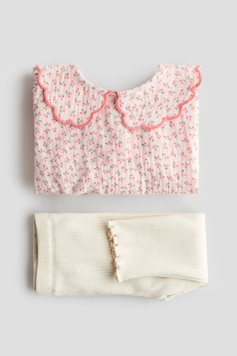 H&M 2-piece blouse and leggings set