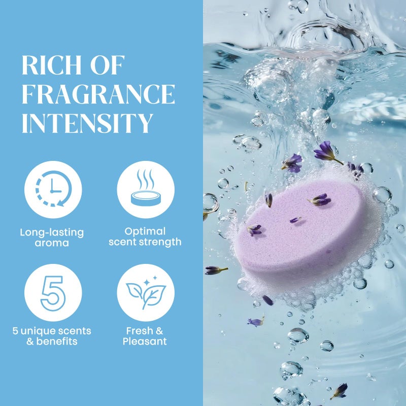 Bofuoos Shower Steamers Aromatherapy, Shower Bombs with Natural Essential Oils, Relax & Self Care Gifts for Women Her Wife Teen Girls Mom, Birthday Valentines Day Gifts -15 Tablets - Image 5
