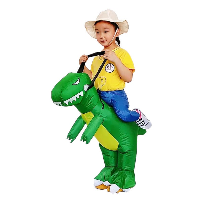 Douyin Same Style School Activity Cosplay Children'S Dinosaur Clothing Inflatable Tyrannosaurus Rex Cartoon Doll Performance Clothing - Image 1