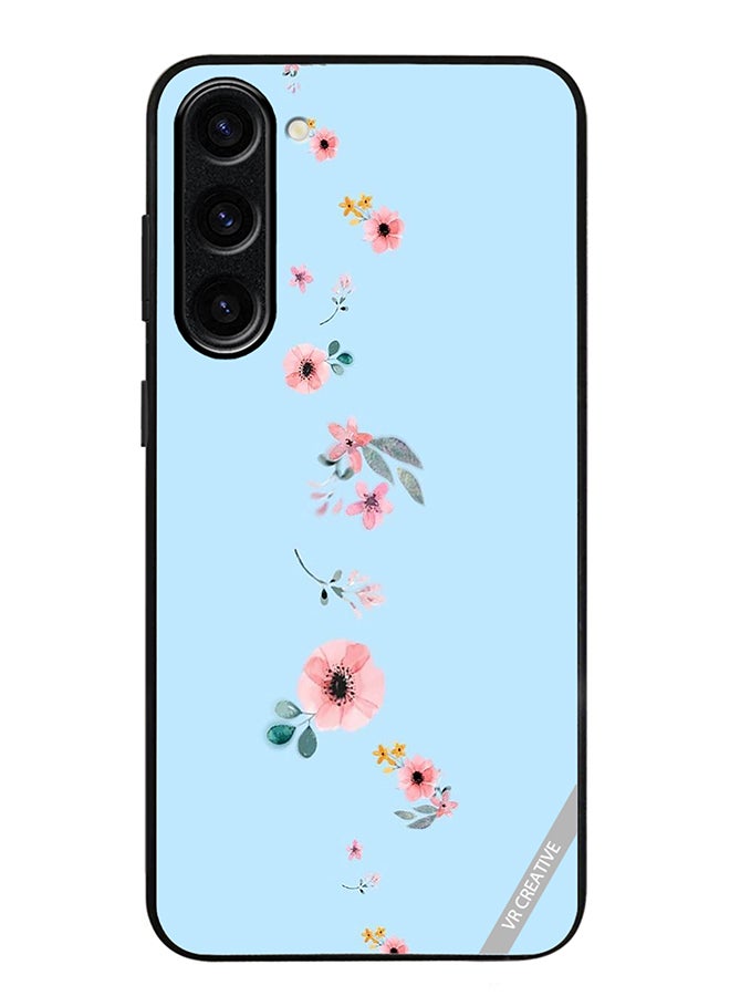 VR CREATIVE Protective Case Cover For Samsung Galaxy S24 Flower Design Multicolour - Image 1