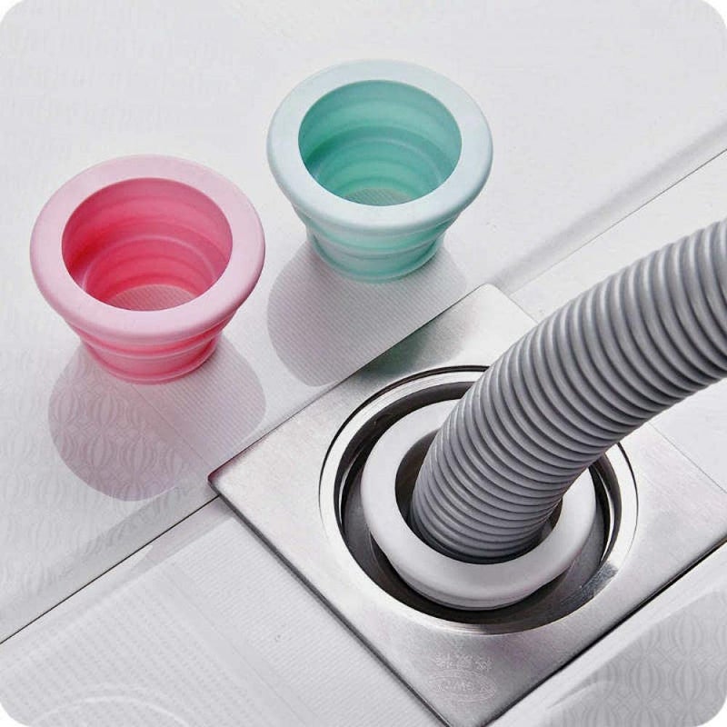 Mockery Mockery Drain Pipe Seal Deodorant Silicone Plug Sealing Plug Sewer Seal Ring for Washing Machine Bathroom Kitchen Cleaning Tools, Sealing Plug, Drain Tube Sewer Seal Ring (Pack of 4)  - Image 4