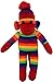 Made By Aliens Adorable Sock Monkey The Original Traditional Hand Knitted Stuffed Animal Toy Giftfor Kids Babies Teens Girls and Boys Baby Doll Present Puppet 16 Rainbow - Image 2